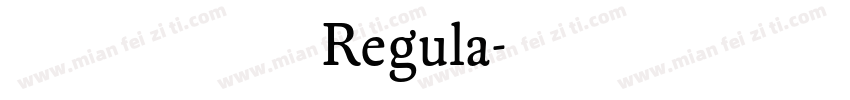 露珠格格体 Regula字体转换